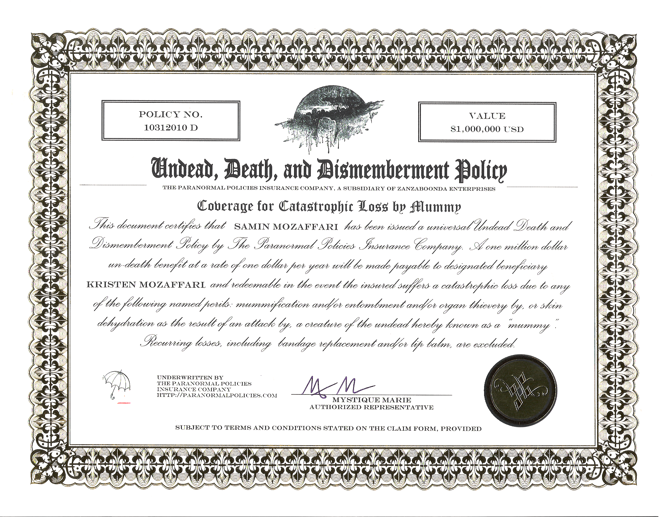 Mummy Certificate Scan cropped mummy certificate